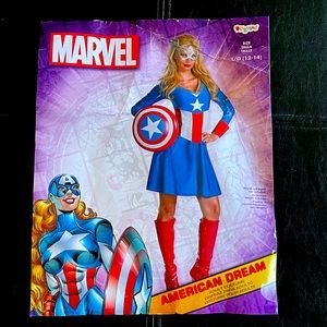 Women’s Captain American dress with accessories